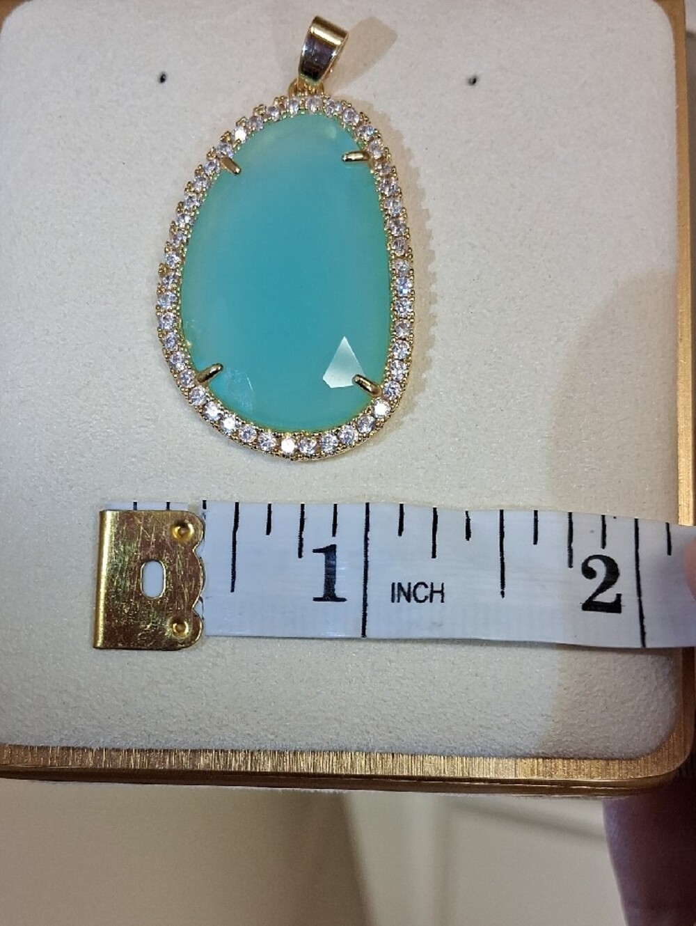 Freida Rothman-Vault Large Amazonite Pendant ๐ - Picture 5 of 6